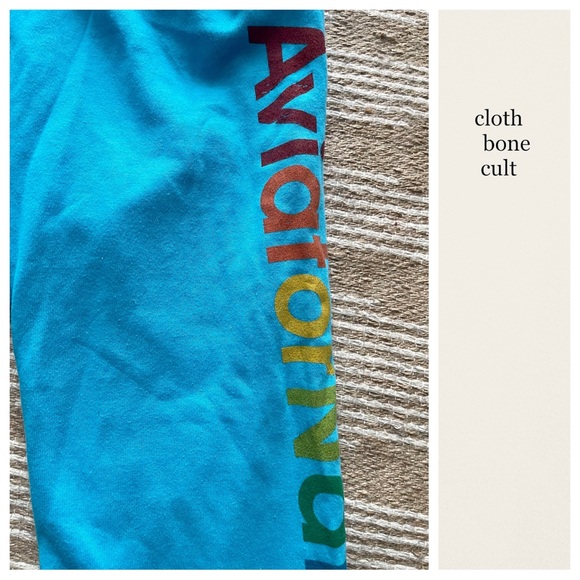 AVIATOR NATION Turquoise Blue Sweatpants (Large) - Picture 4 of 7